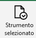 Strumento selezionato